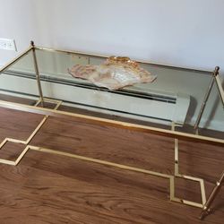 gold coffee table 