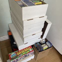 Large 16,000 Sports Cards Bulk Collection