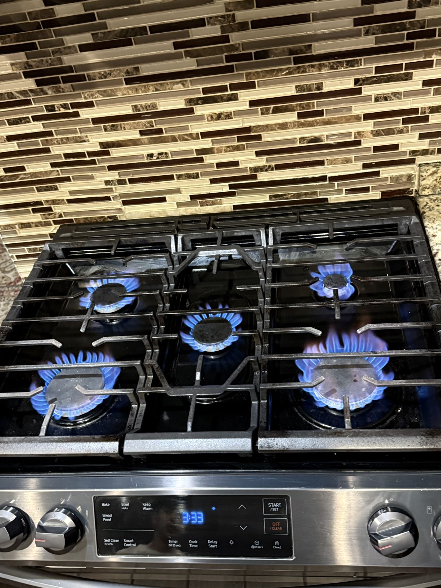 Gas Stove In Microwave One Years Old SAMSUNG