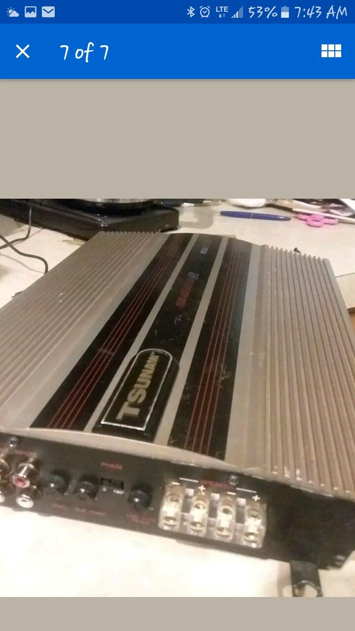 Tsunami Generator X gxa 1000.1d car audio amplifier
