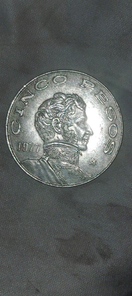 1977 Cinco Pesos