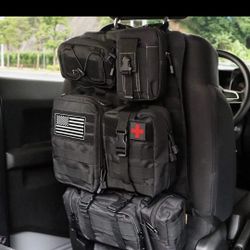MAIKER Tactical Car Seat Back Organizer, Upgrade Tactical Vehicle Panel Organ...