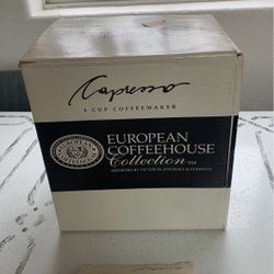 Capresso 4 Cup Coffeemaker - Unused - Still In Original Box