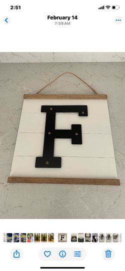 Wall Art Initial Plaque