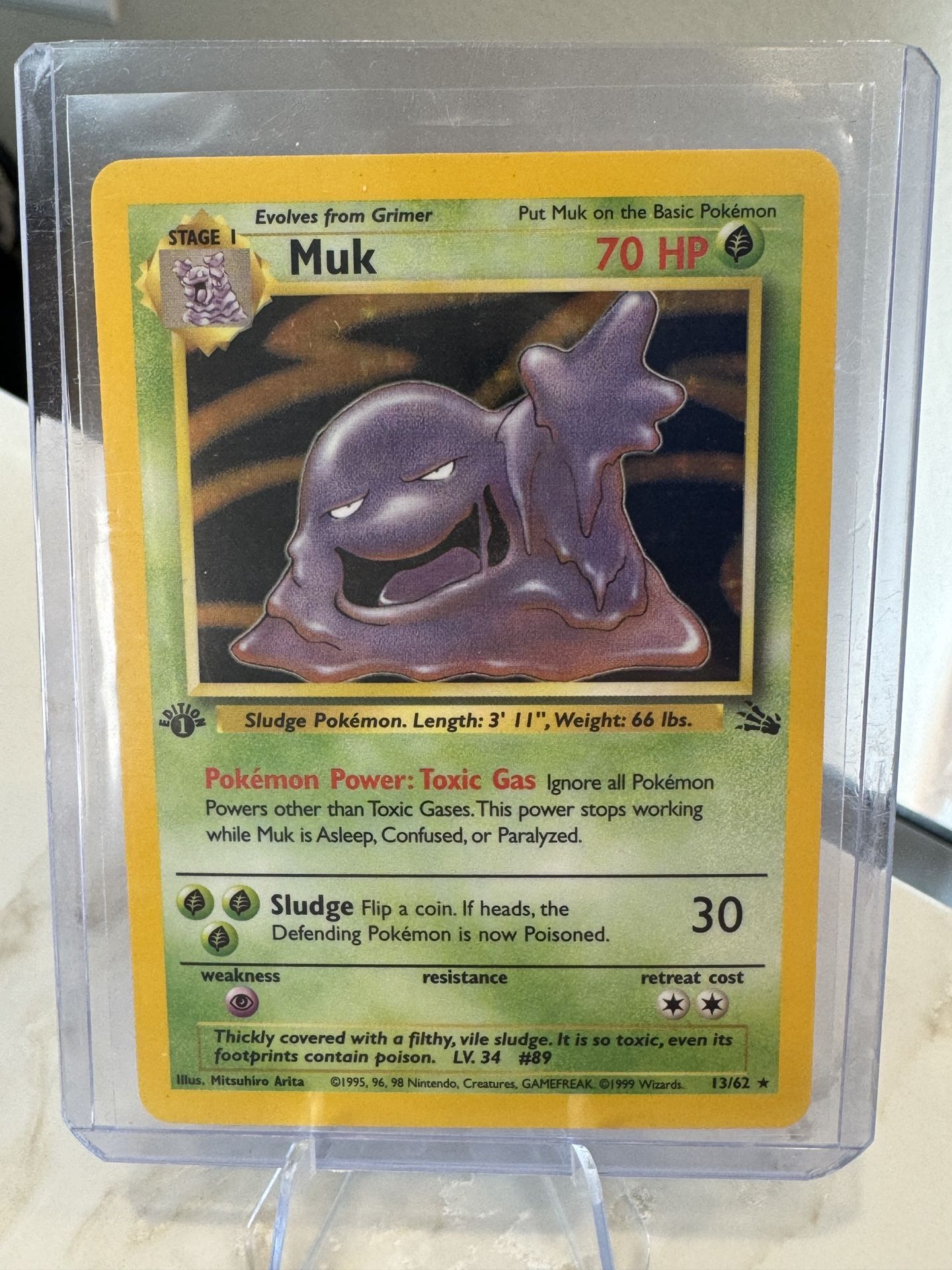1st Edition Muk Pokémon Card