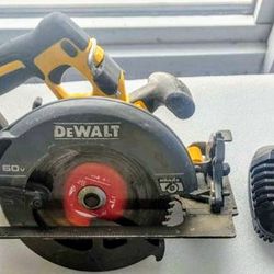 DeWalt 60v FlexVolt Circular Saw + 6ah Battery + Fast Charger