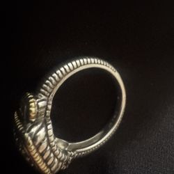 Rare Vvs Diamond David Yurman Ring 2 Tone 18k Gold 