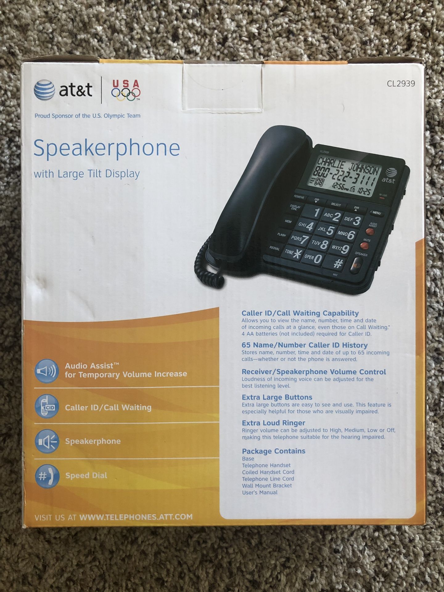 AT&T CL2939 Speakerphone