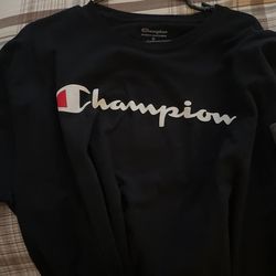 Champion Long Sleeve Black Xl