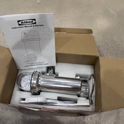 Atbod Gourmet Pasta Press Attachment For KitchenAid Stand Mixer 5 In 1 Spaghetti Bucatini