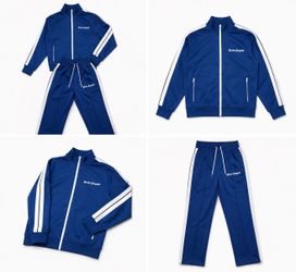 Palm Angels Blue Tracksuit Set Men’s Size S (Jacket & Pants)