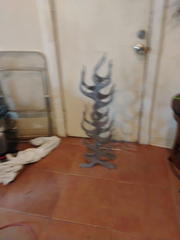 Metal Fire Wine Rack