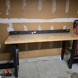 Gladiator 6 ft adjustable height workbench