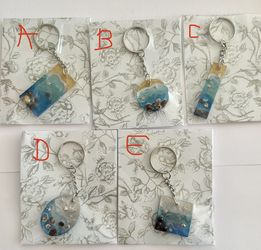 Beach Resin Keychains