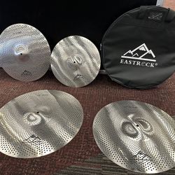 EATSROCK Low Volume 5-Piece Cymbal Pack w/bag