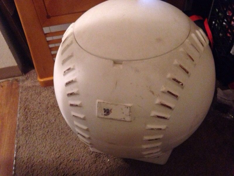 Baseball shaped on sale toy box