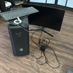 Gaming Computer and Monitor