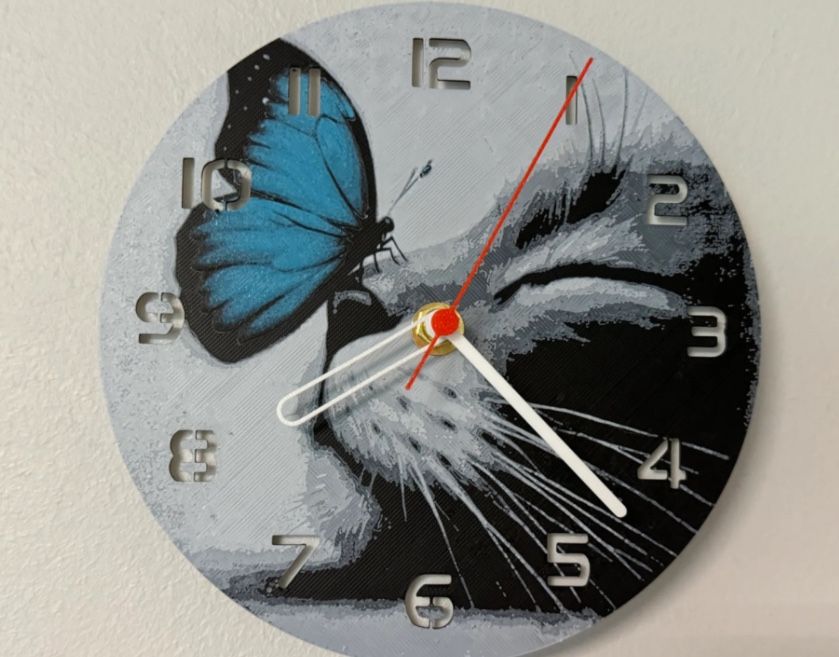 cat clock