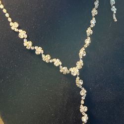 Wedding Bride Jewelry Rhinestone K Necklace 