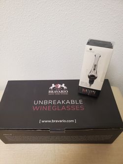 Unbreakable Wine Glasses With Aerator Pourer