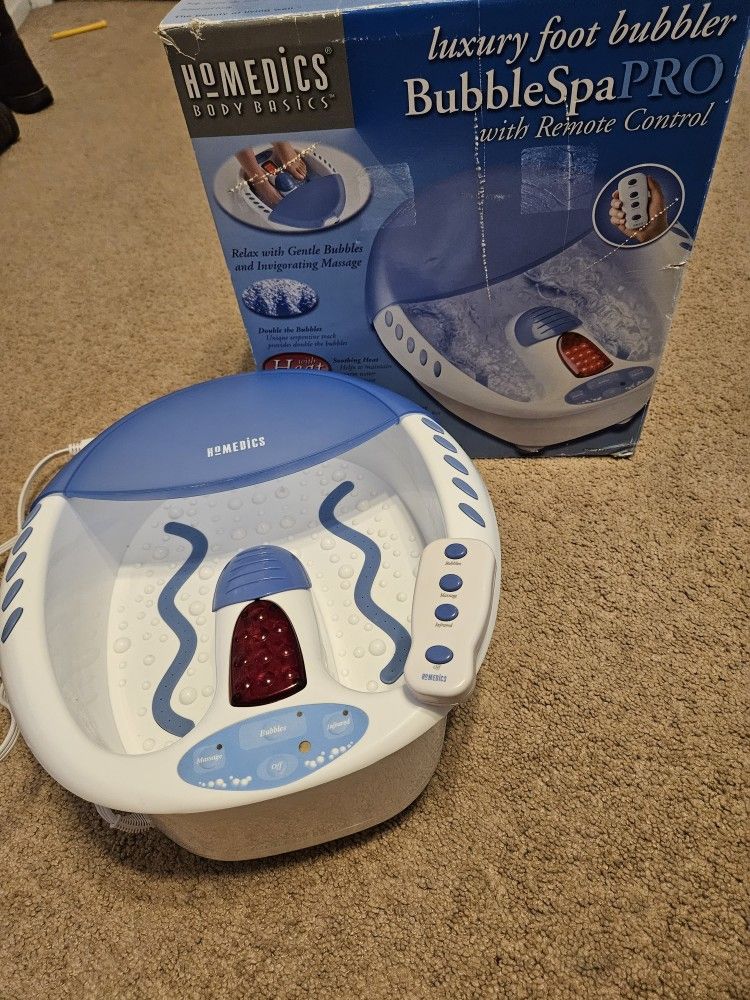 homedics body basics luxury foot bubbler