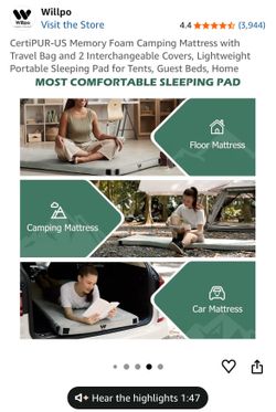 Portable mattress pad