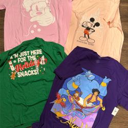 Disney T-shirts, Authentic , 4 For $40