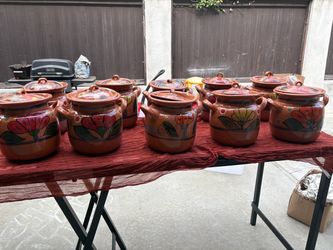 Mexican Barro Clay ollas/center pieces