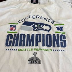 2013 Seattle Seahawks NFC Championship Long Sleeve T Size L