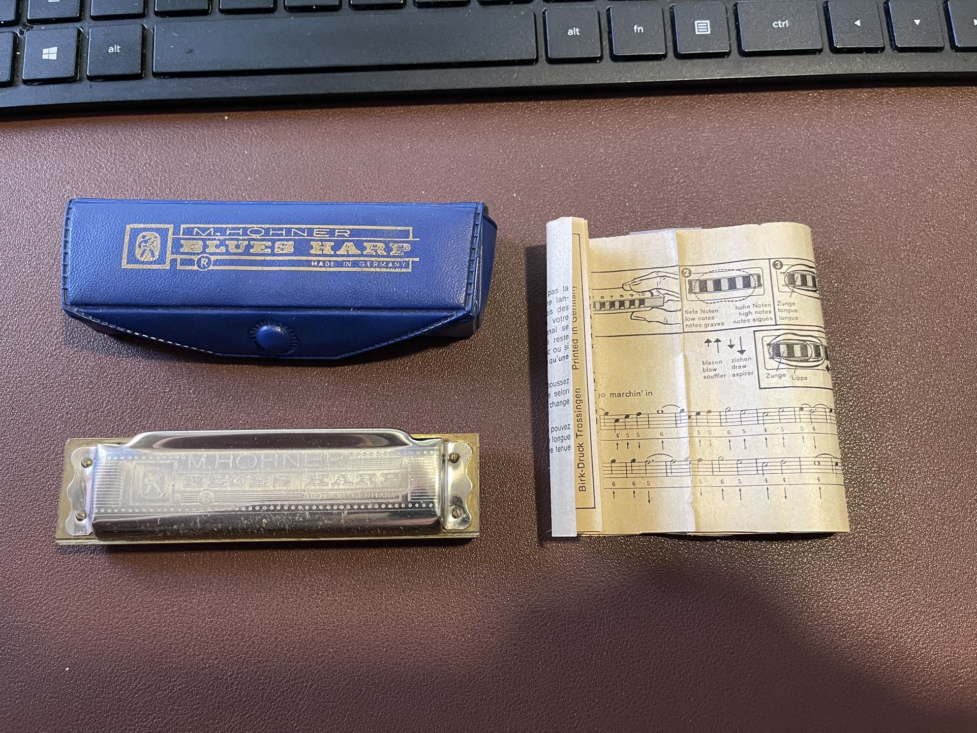 Hohners Harmonica And Rare Collectible Spoons