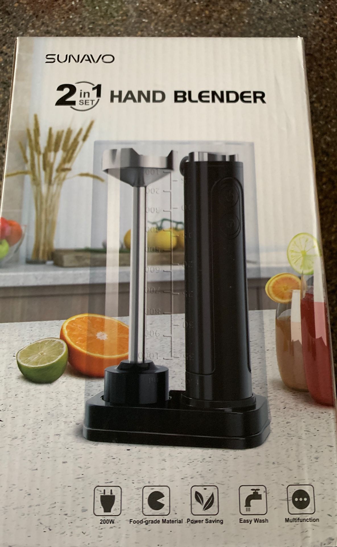 Sunavo 2 in 1 hand blender