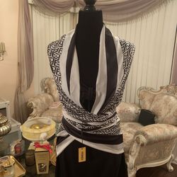 Fashion Monogram FF Shawl Scarf Coverup New