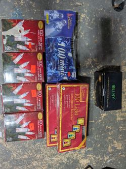 Vintage The Spirit Of Christmas Lights Lot