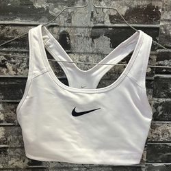 Nike Dri-FIT White Sports Bra – Women’s Small (Excellent Condition)