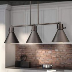 Zeyu 3 Light Farmhouse Pendant Light Industrial Kitchen Island Oiled Rubbed Bronze ZY26-LP3ORB