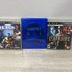 PS3 inFamous 2, Dead Rising 2, L.A. Noire Sony PlayStation 3 - 3 Game Lot