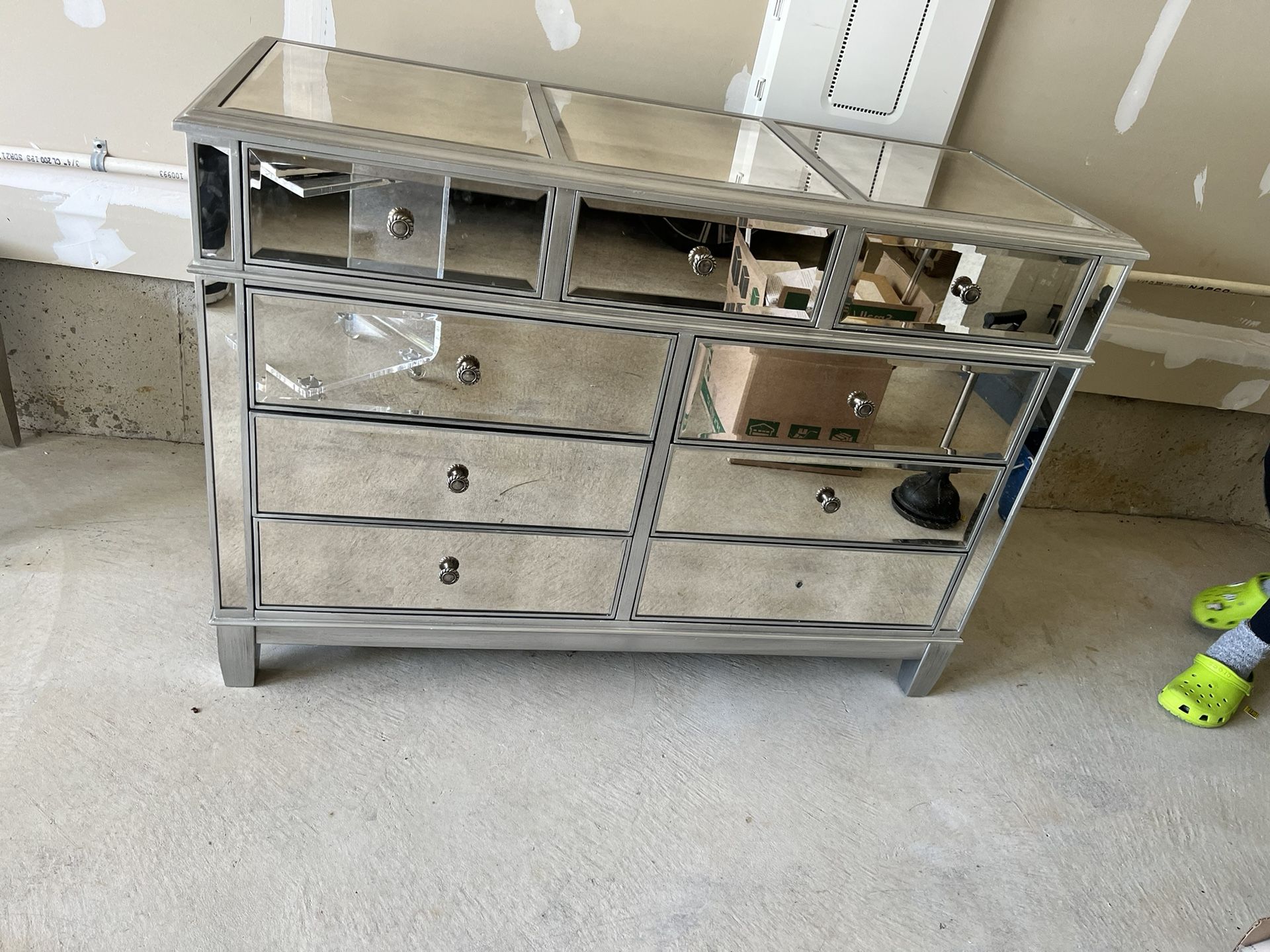 Pier 1 Hayworth Collection Mirrored Silver Dresser