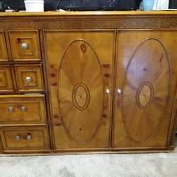 Beautiful solid Wood Hand Carved Dresser/ Cabinet 