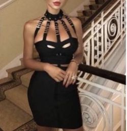 Bodycon Buckle Dress