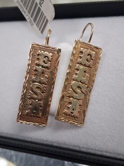 Elsa Gold Dangle Earrings