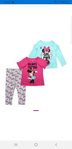 Minnie mouse aqua "girl power" set new