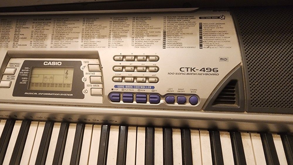 Casio Keyboard Ctk 496