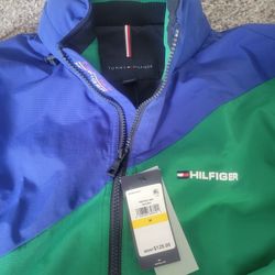 Tommy Hilfager Raincoat w/ Hood (NEW) Medium
