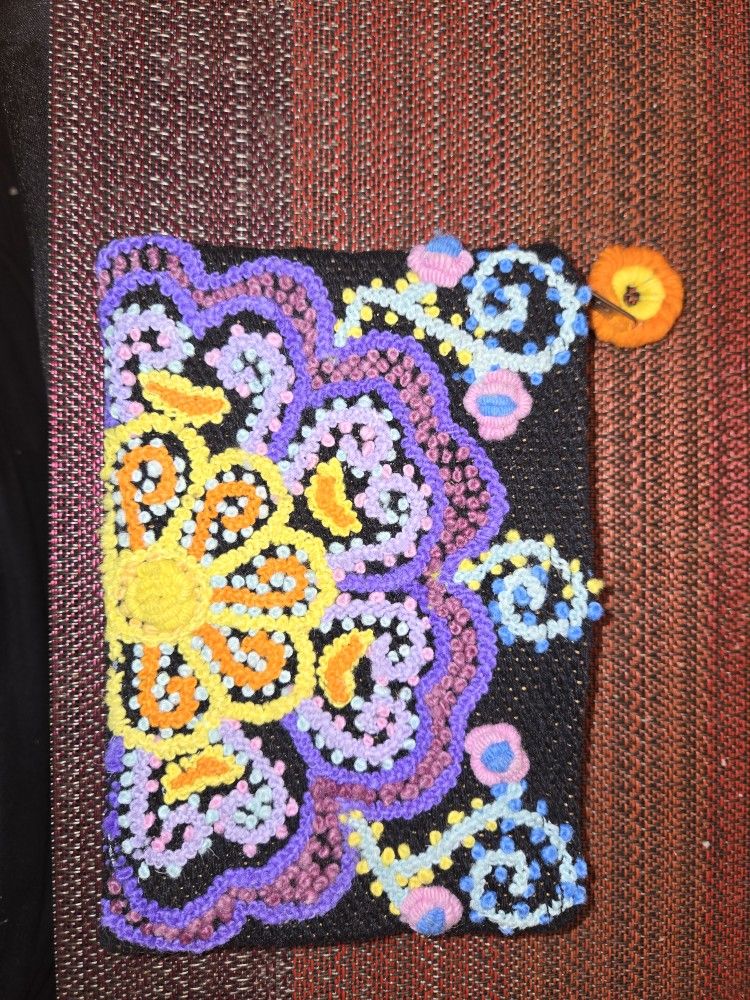 Jenny Krauss Embroidered Wool Pouch