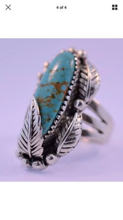 Sterling silver turquoise ring size 5.75