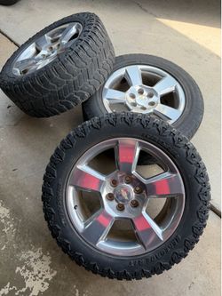 Chevy wheels 20” 6Lug (3 only)