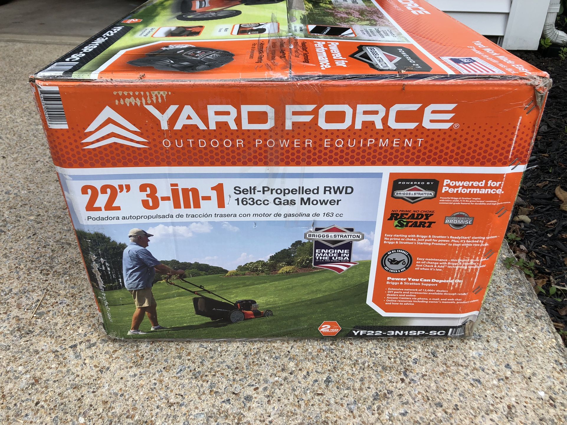 Yard Force 3 In 1 Deck 60v Battery Self Propelled Rwd Mower, Mowers, Patio, Garden & Garage