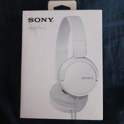 Sony MDR-ZX110 Ear-Pad (On the Ear) Headband Headphones - White