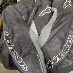 Motorcycle Jacket, Gloves, Tank Bag