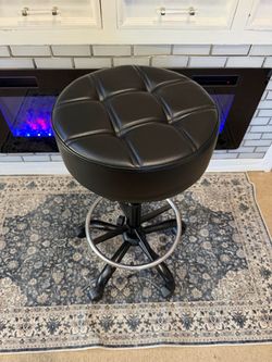 Rolling Stool 16” wide x 5” thick seat with footring